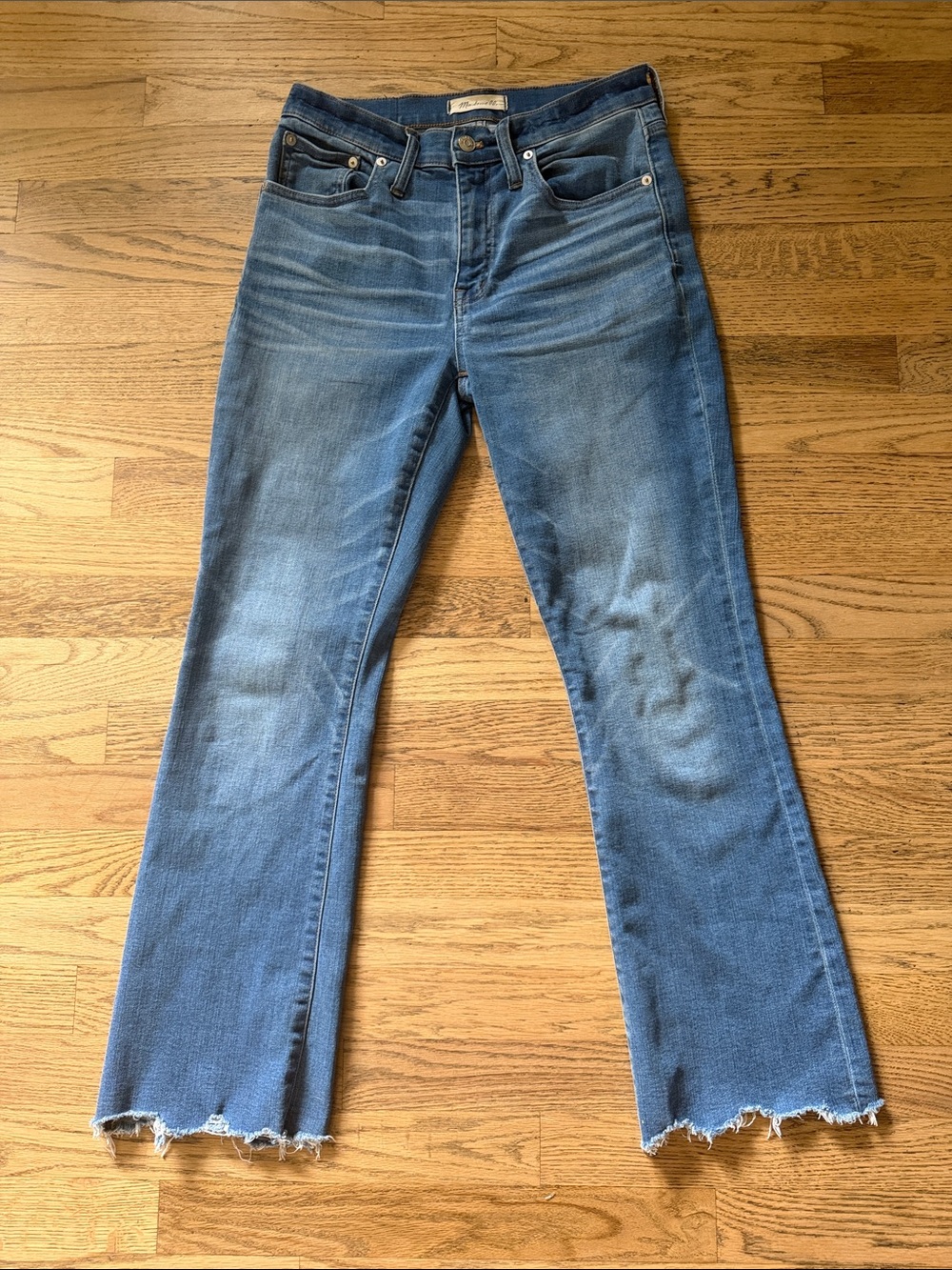 Madewell Cali Demi-Boot Crop Flare Jeans, Sz 27, EXCELLENT CONDITION